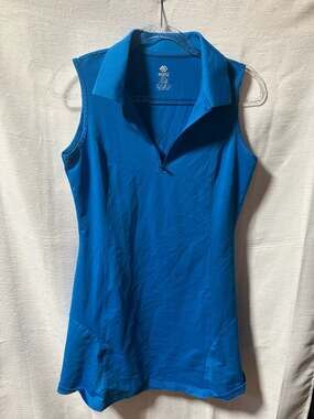Mofiz Women's Sleeveless Zip-Front Performance Golf Polo Tank Top